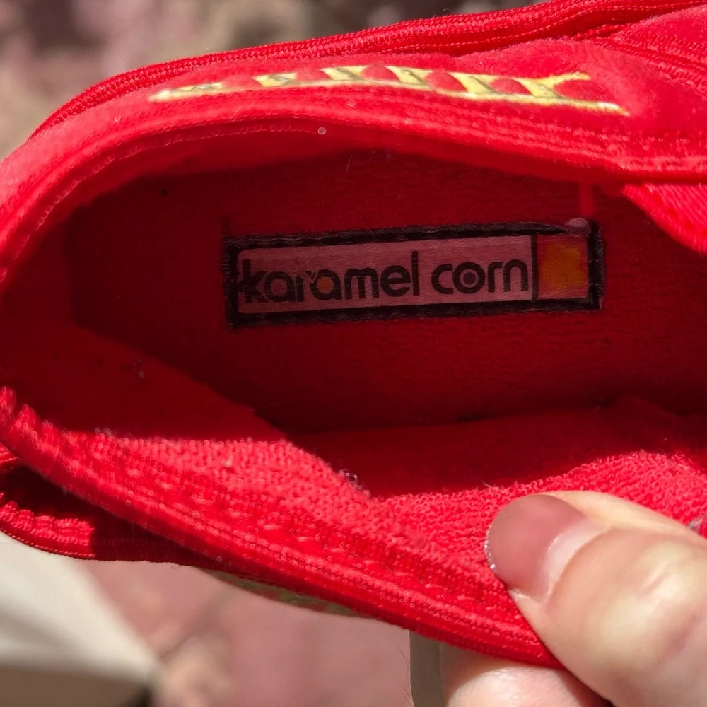 Kids Red Car-Themed Shoes